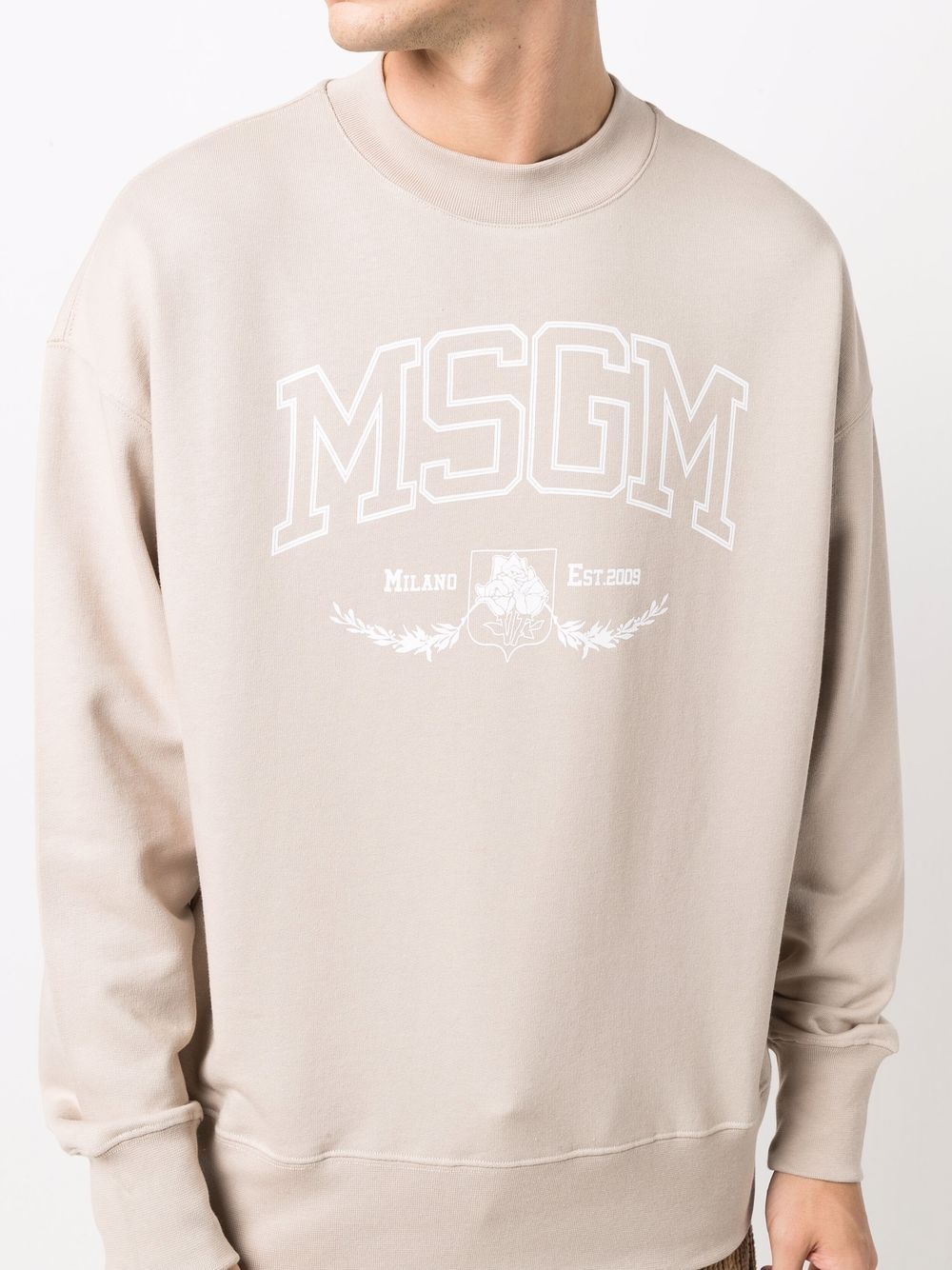 logo-print crewneck sweatshirt - 5