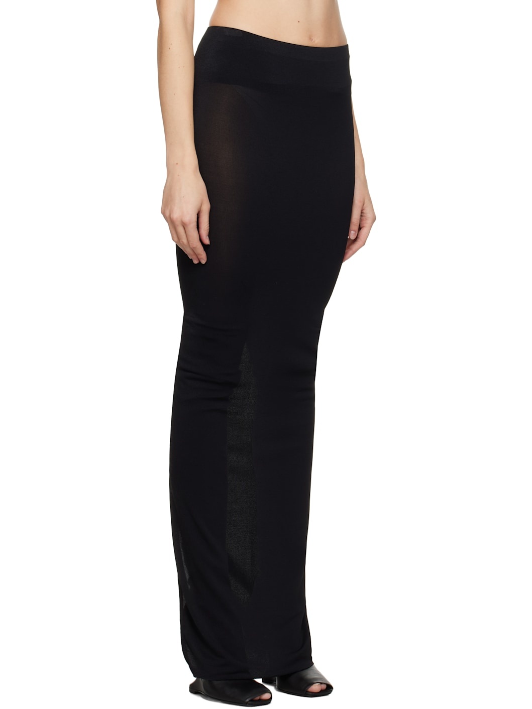 Black Porterville Dirt Pillar Maxi Skirt - 2