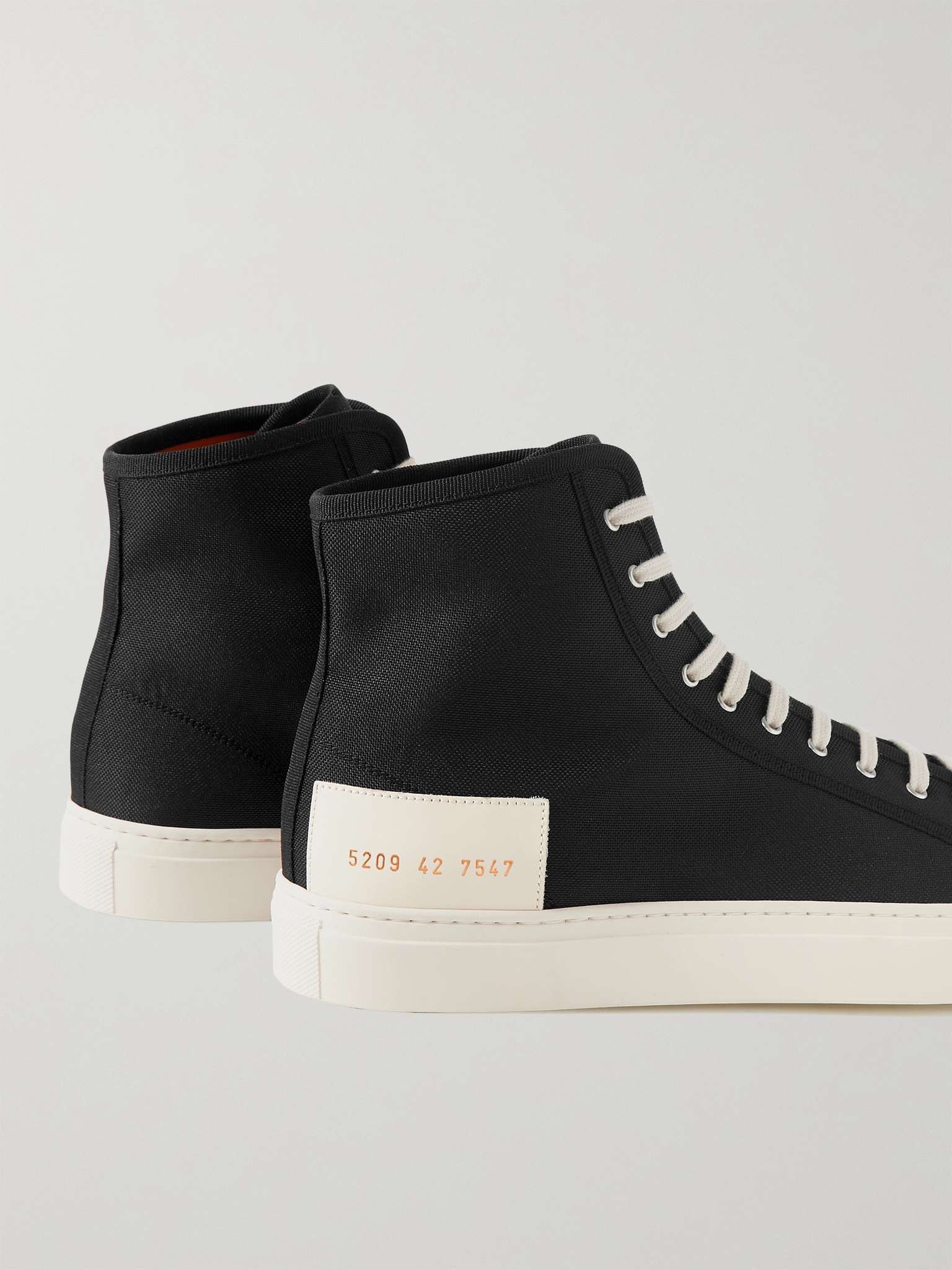 Tournament Leather-Trimmed Recycled Nylon High-Top Sneakers - 5