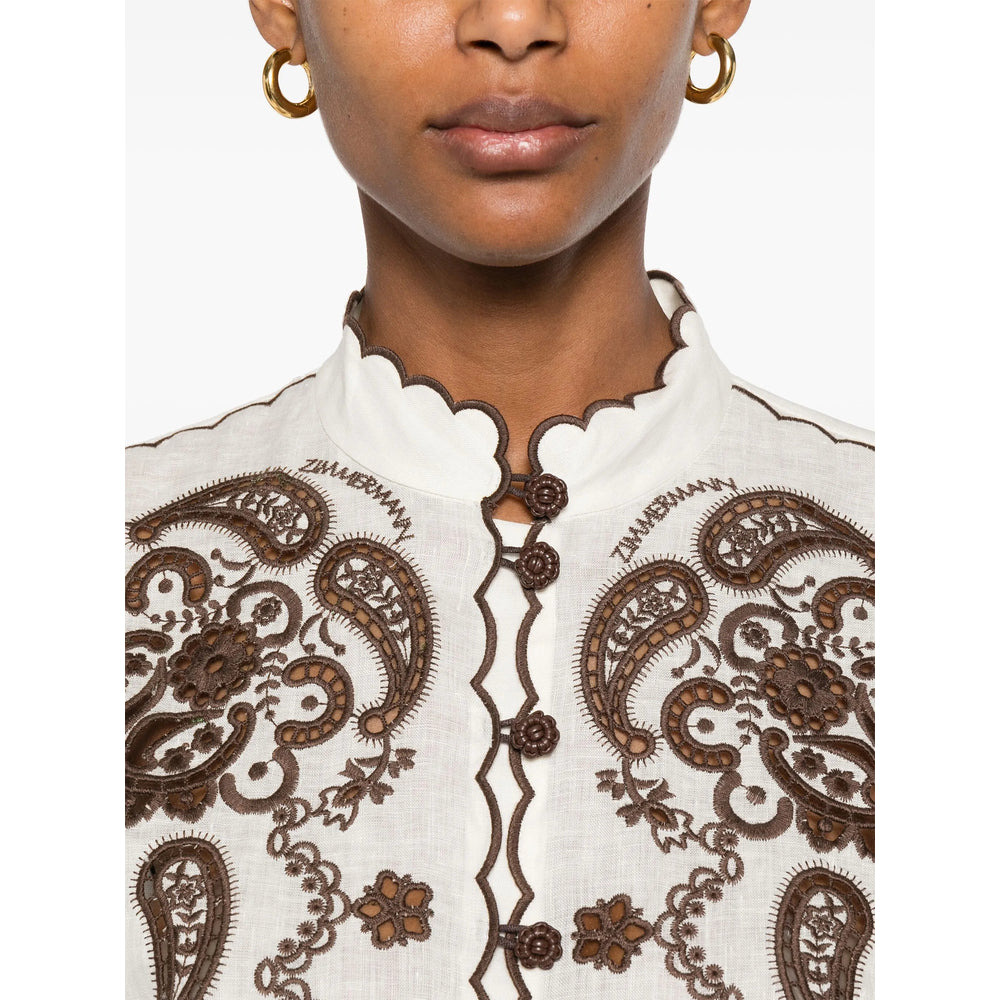 Zimmermann Neutrals Tops - Shirts Women - 2