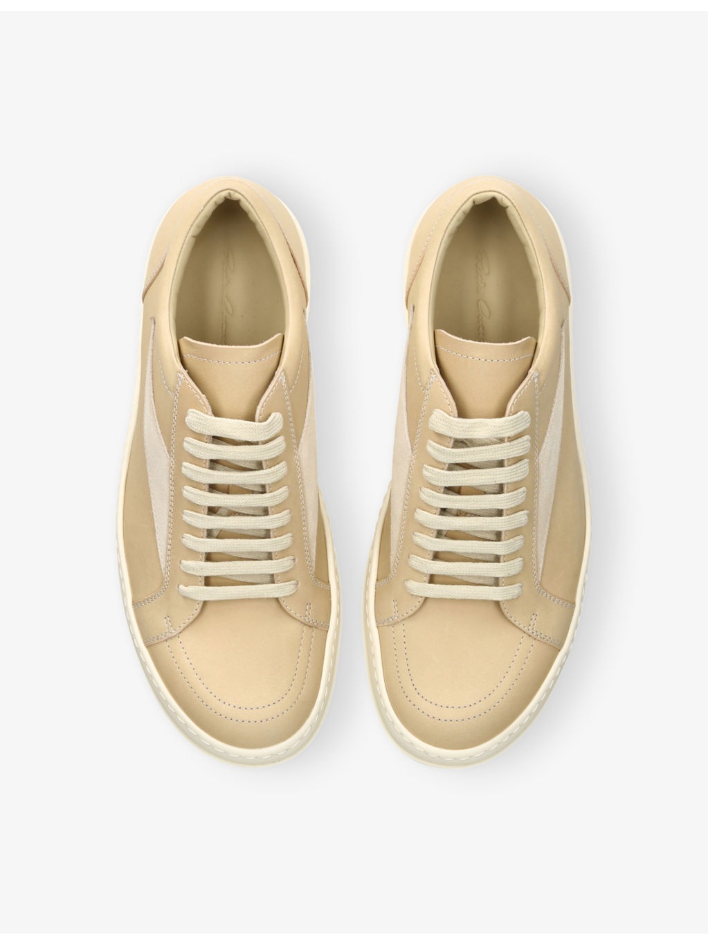Vintage Leather and Suede Low-Top Trainers - 2