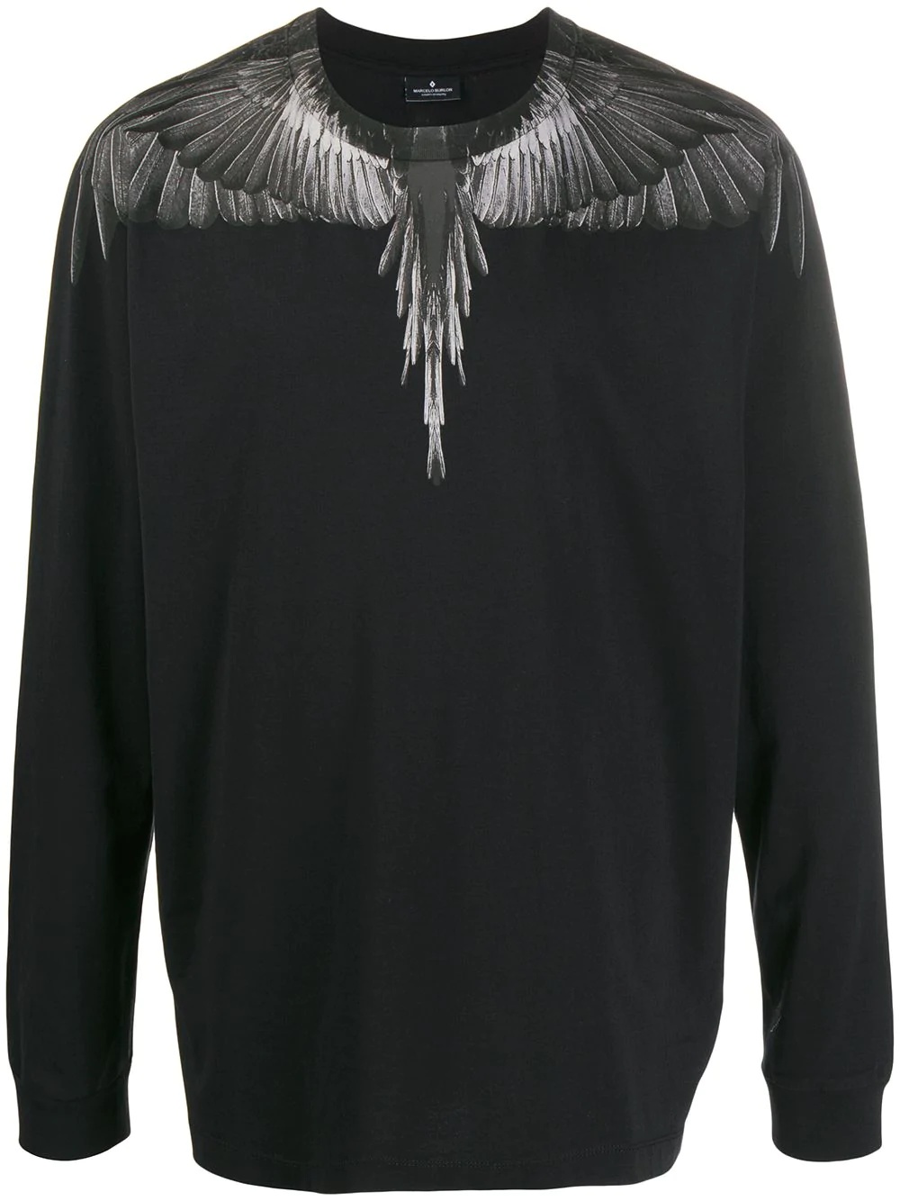 wings-embroidery long sleeves T-shirt - 1