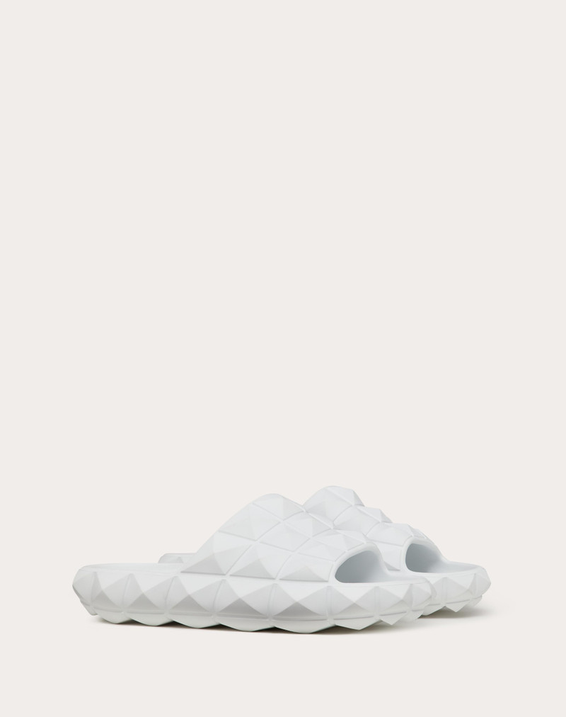 ROMAN STUD TURTLE SLIDE SANDAL IN RUBBER 2