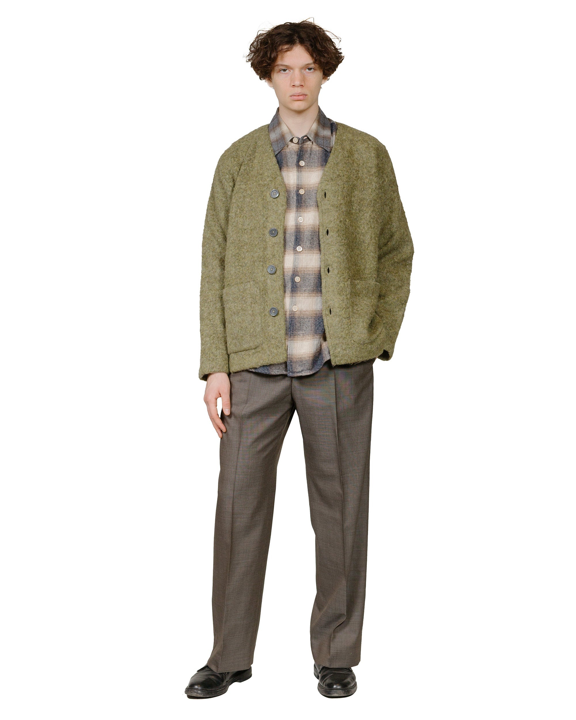 Cardigan Fresh Moss Tumble Wool - 4