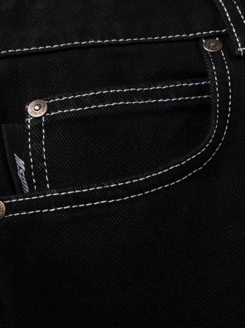 contrast stitching jeans 7