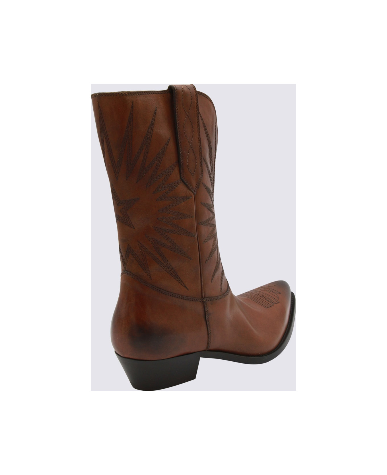 Tan Leather Boots - 3