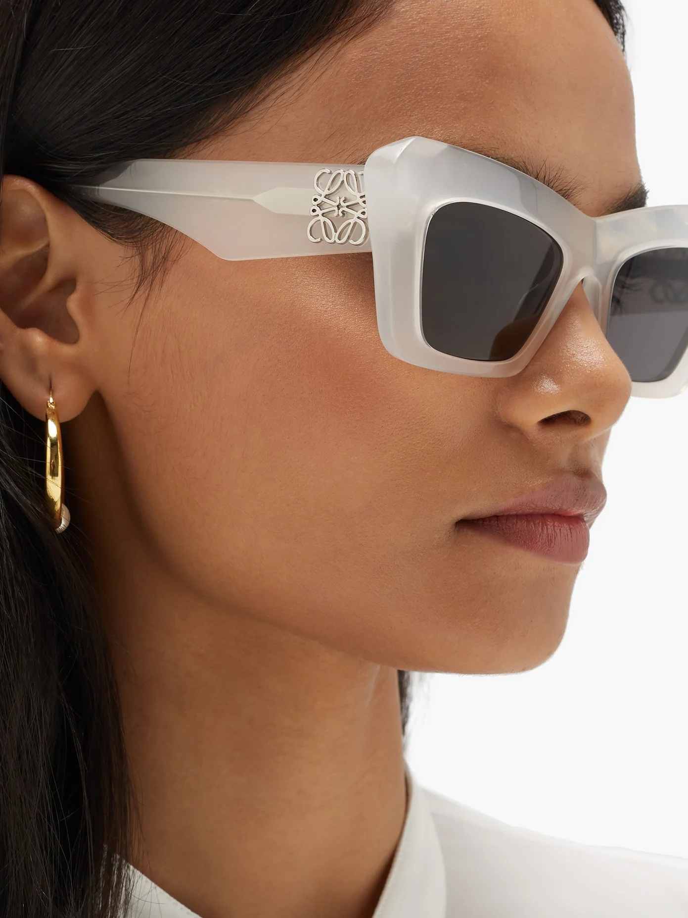 Anagram-logo cat-eye acetate sunglasses - 3