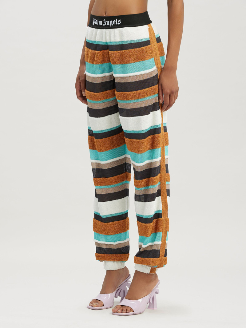 Lurex Stripes Knit Logo Pants 4
