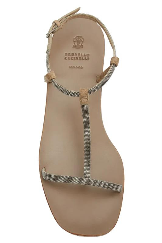 Monili Trim Flat Sandal - 5