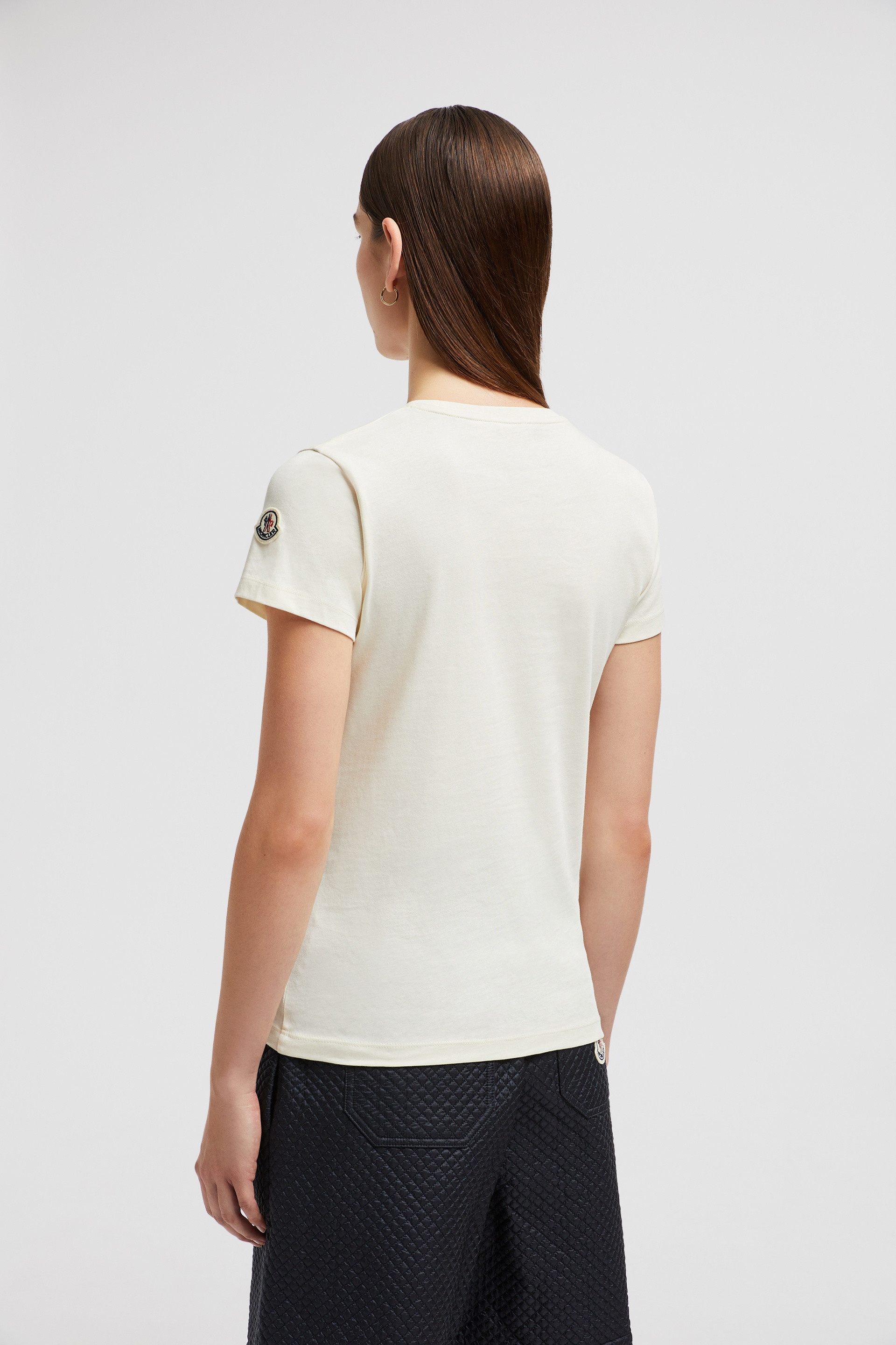 Pearl-Embroidered Logo Cotton T-Shirt - 5