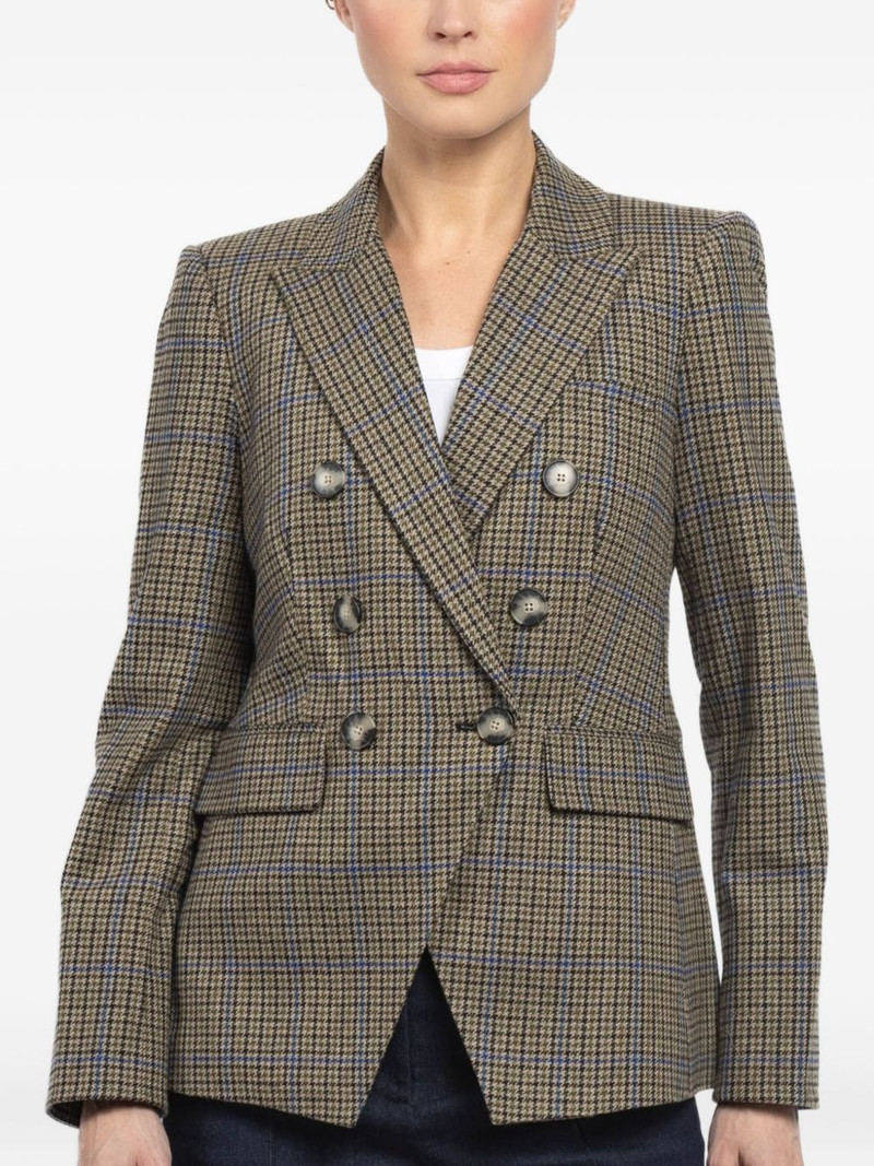 Miller Dickey double-breasted check blazer 1