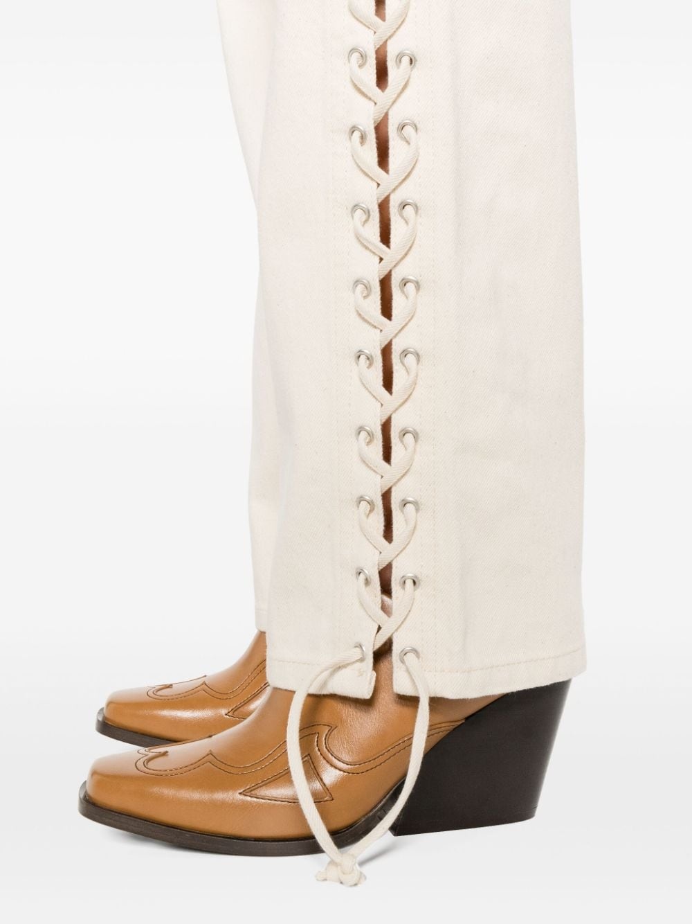 mid-rise straight-leg jeans - 5
