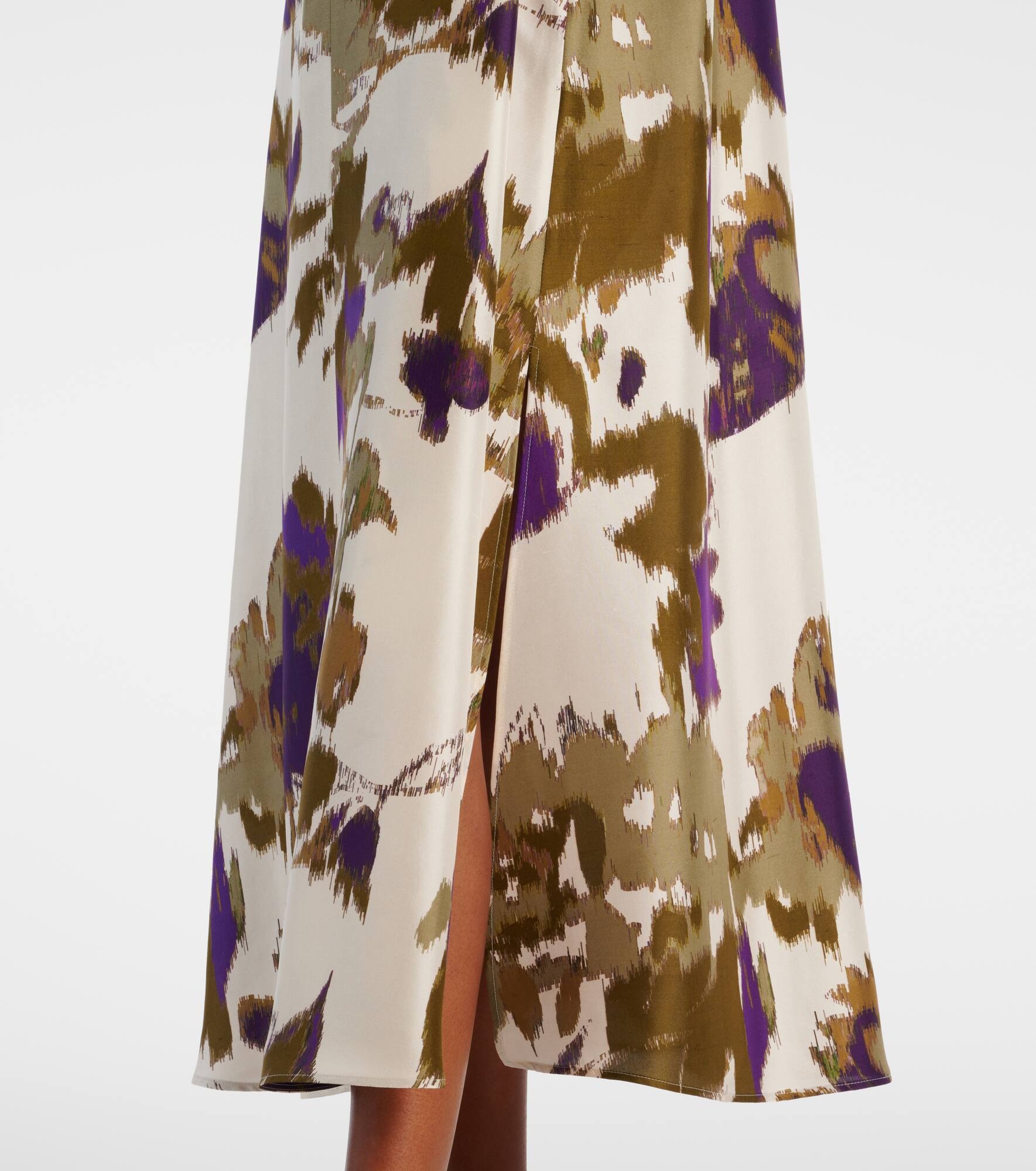 Maesa balloon-sleeve printed silk maxi dress - 6