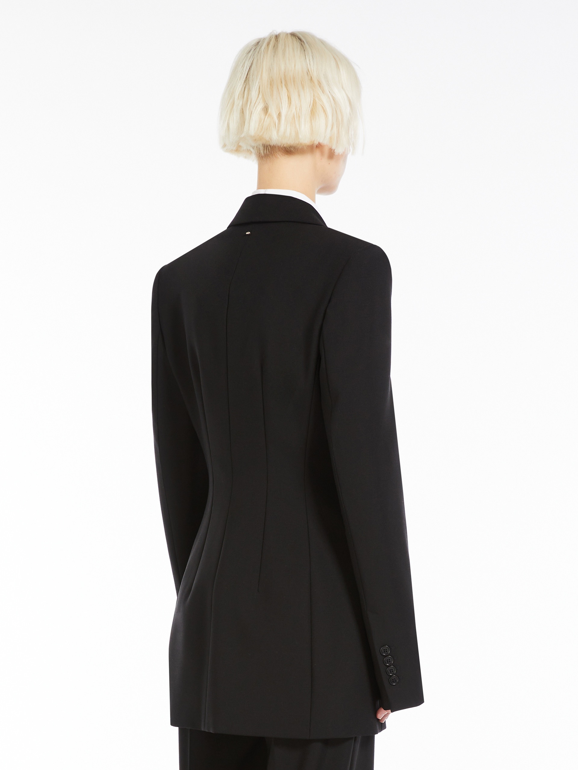 GELLY Double-breasted stretch wool blazer - 4