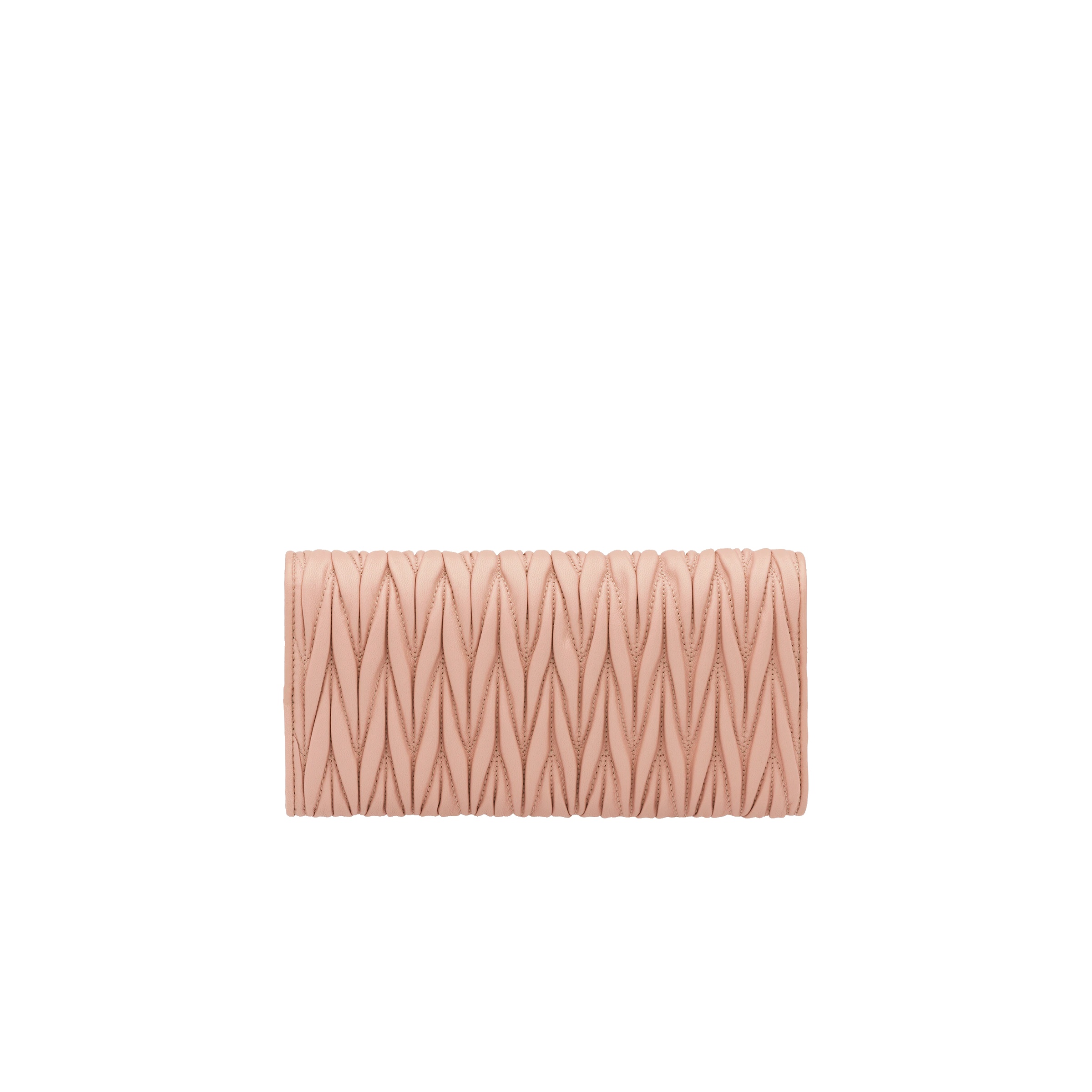 Large matelassé nappa leather wallet - 4