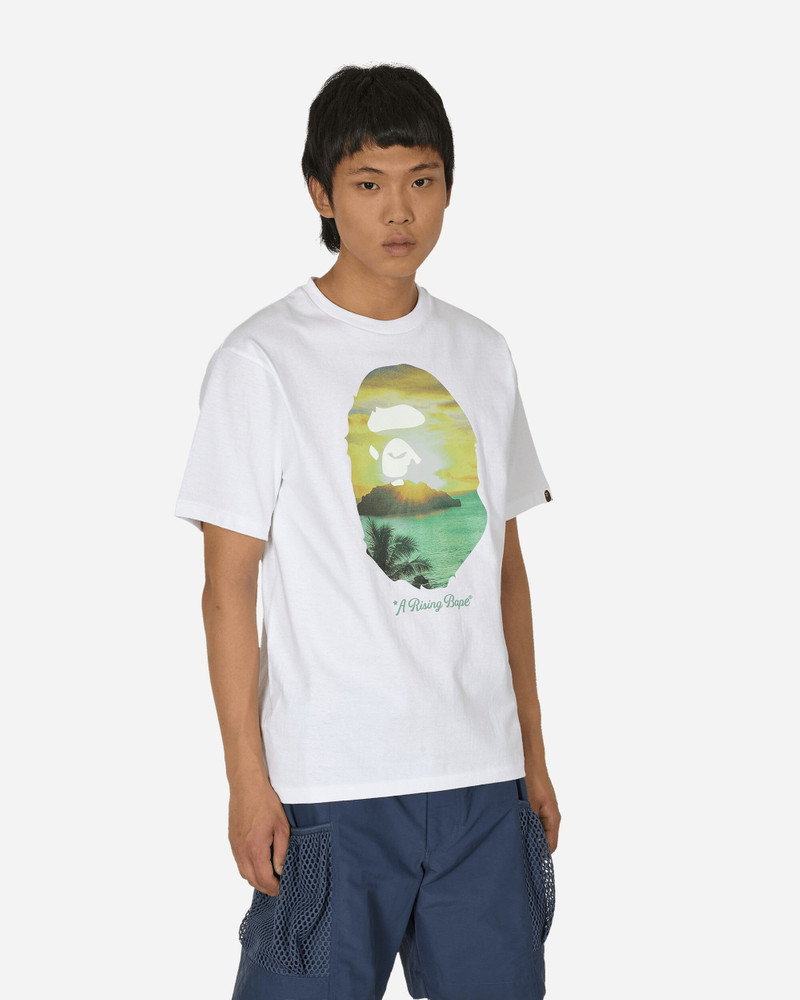 A Rising Bape Photo T-Shirt White - 1