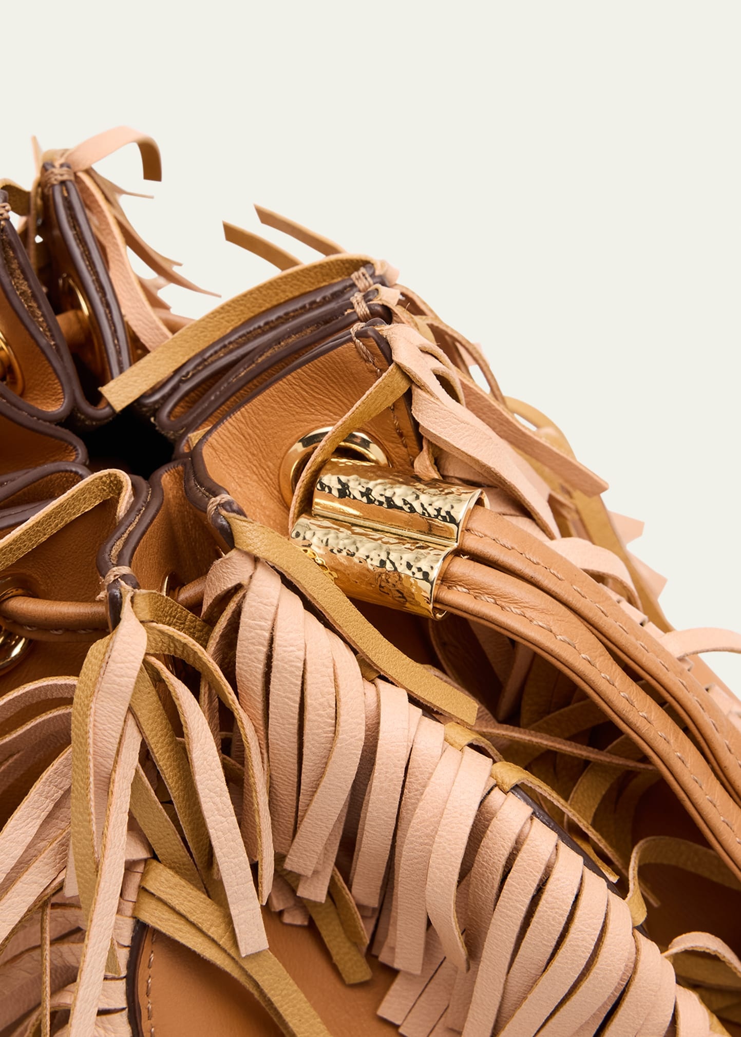 Adria Mini Fringe Pleated Wave Crossbody Bag - 5