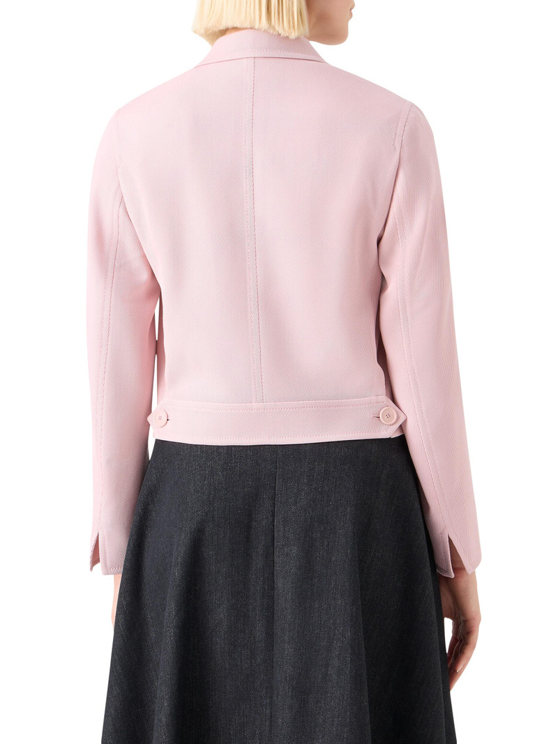 Women's Cropped Wool Jacket - Rose 5