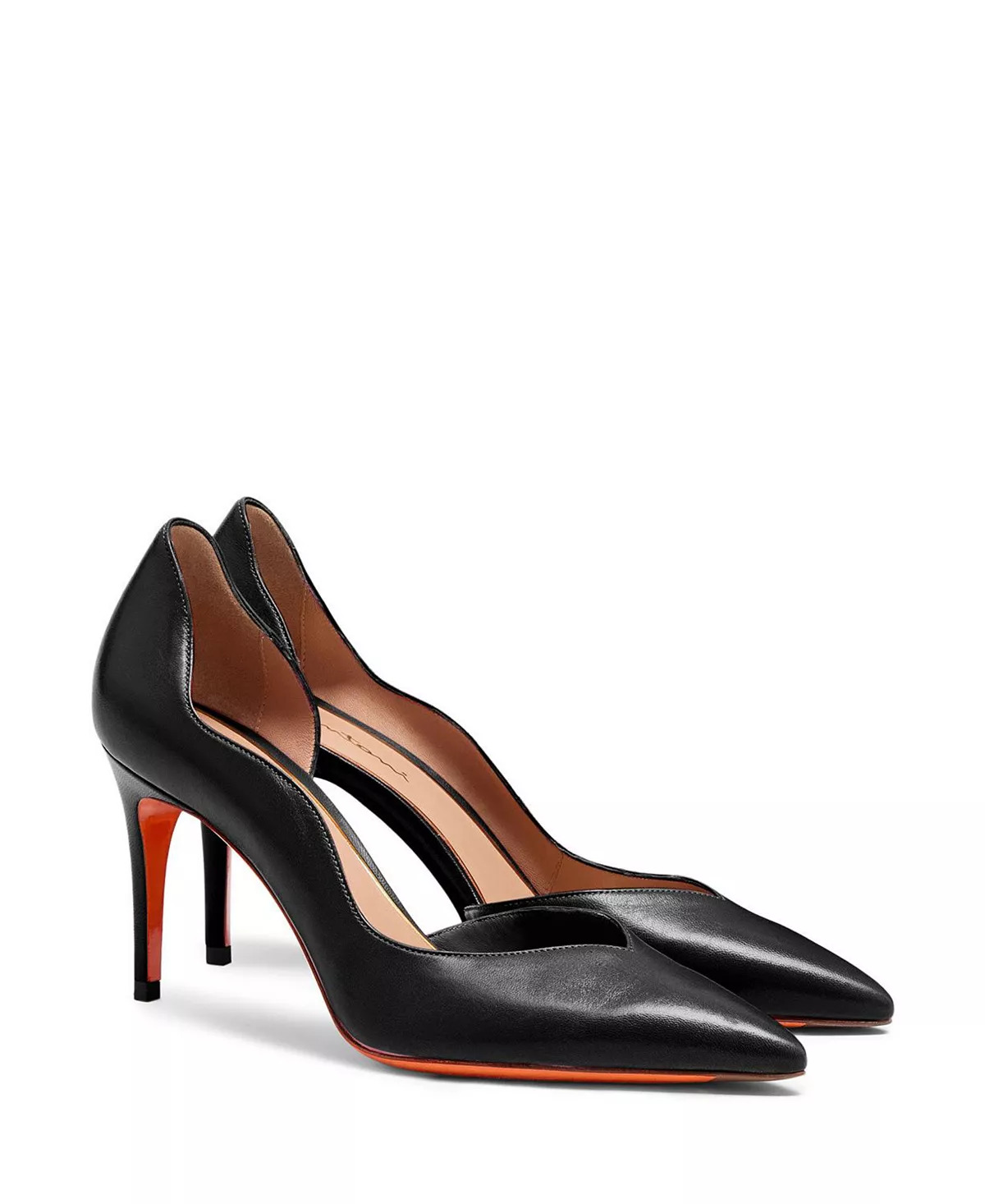Women's Leather High-Heel Pump - 1