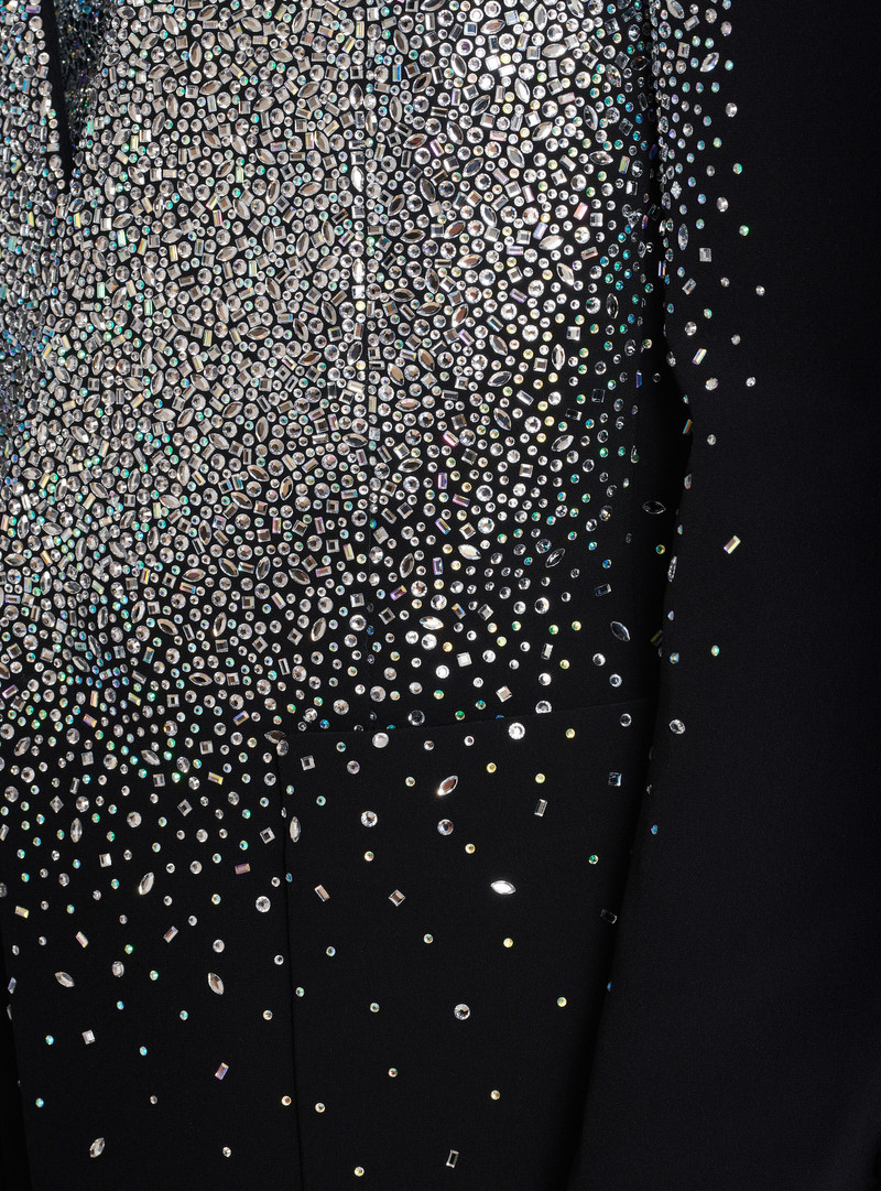 1-button jacket with rhinestone Galaxy motif 8