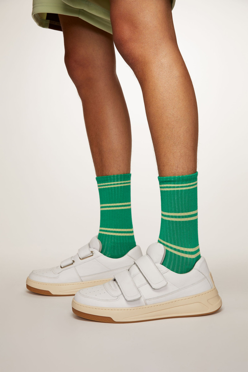 Velcro-strap sneakers white 6