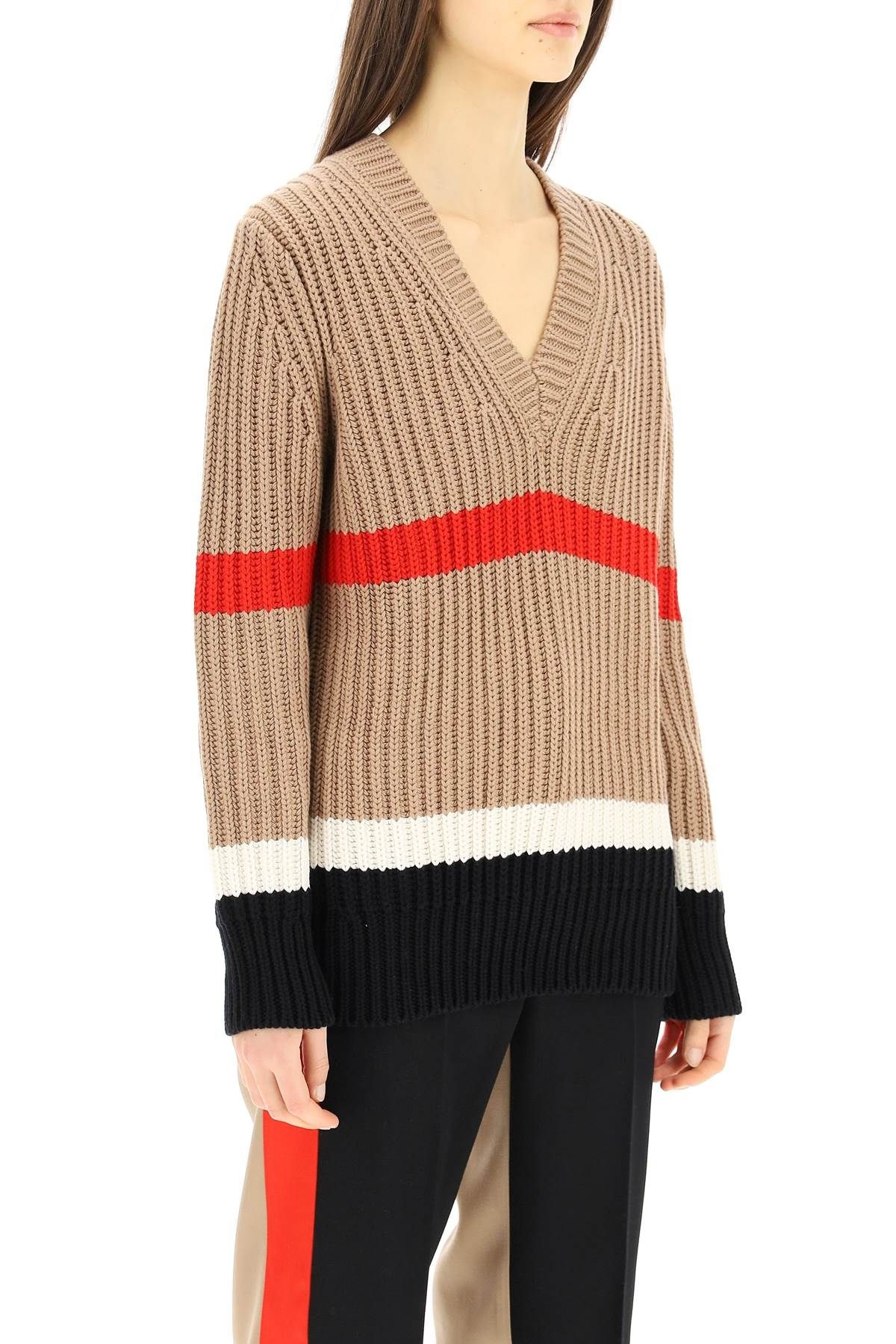 'SALMA' CASHMERE AND COTTON SWEATER - 3