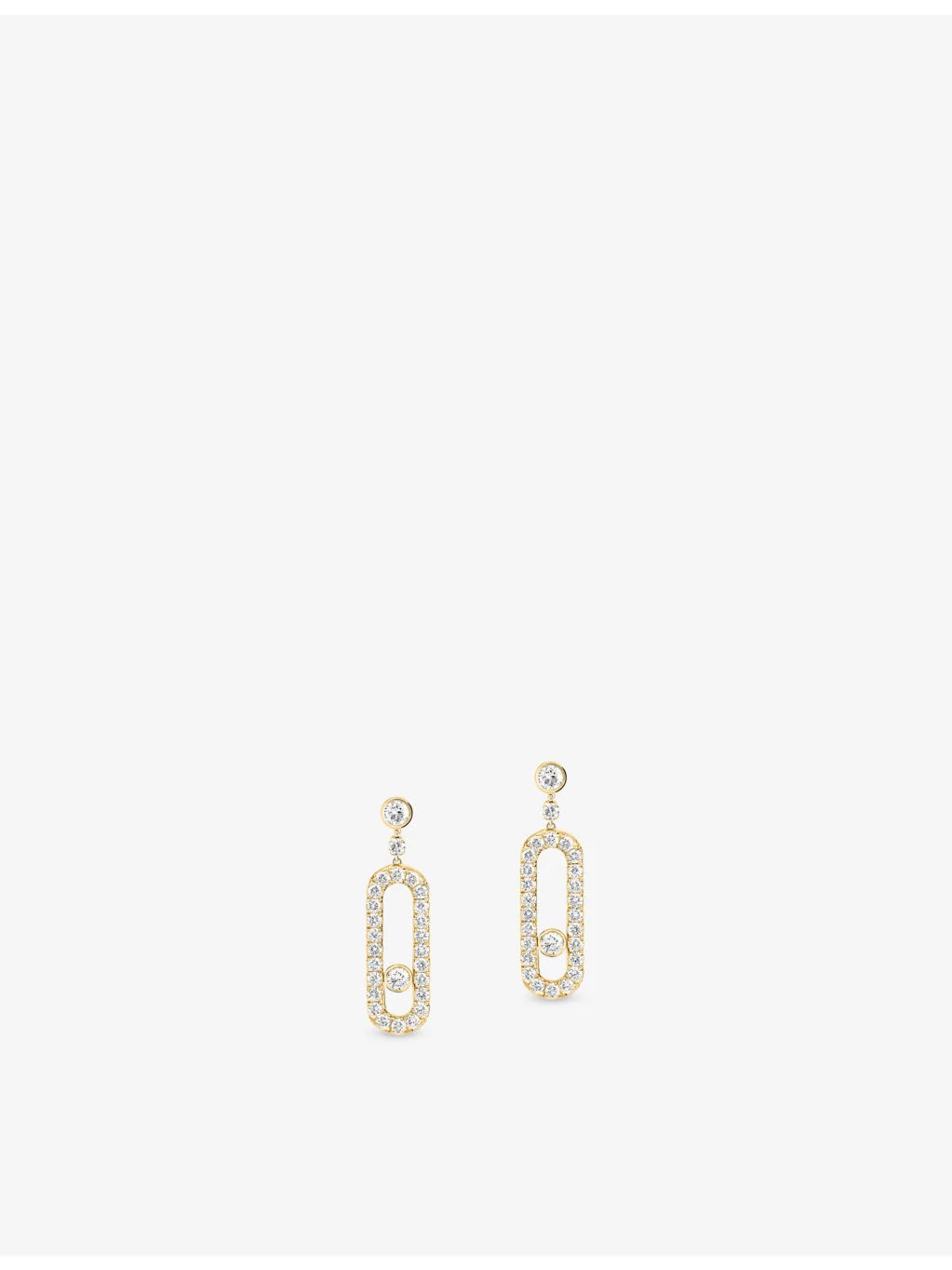 Move Uno Stud 18ct Gold And 0.4ct Diamond Earrings - 1