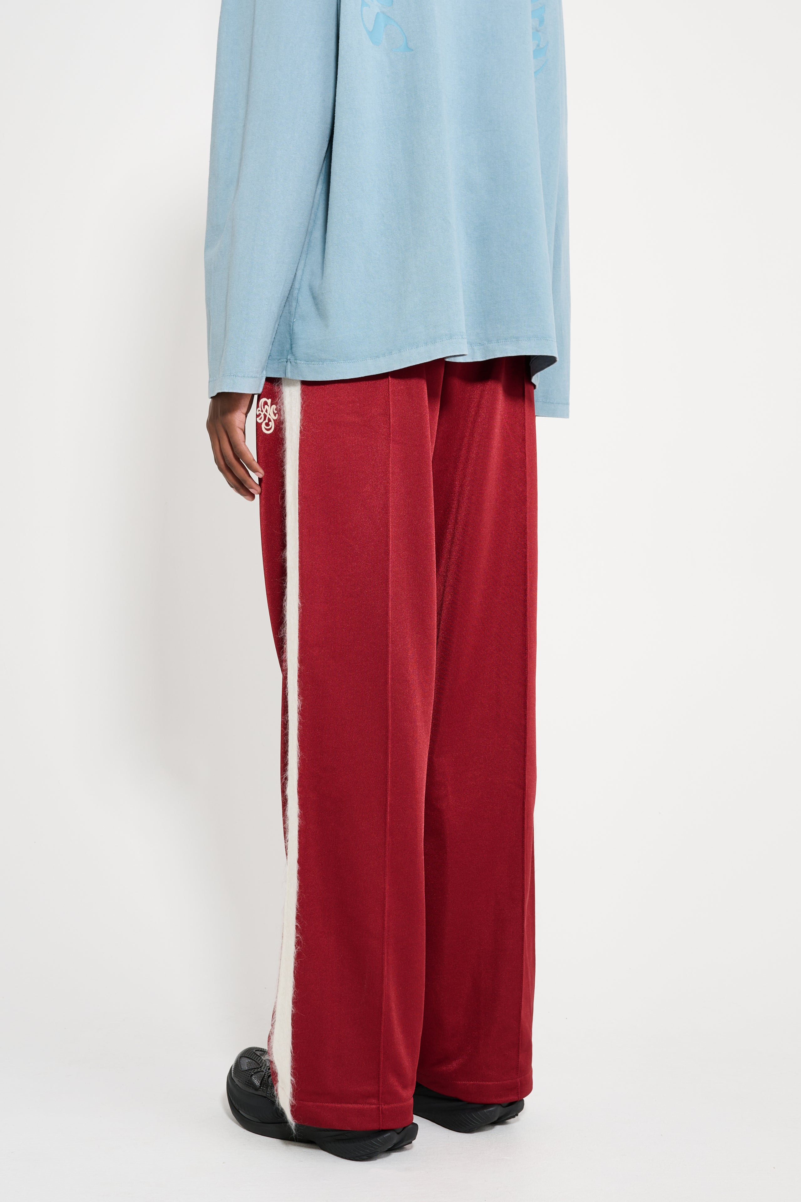 STOCKHOLM SURFBOARD CLUB TRACKSUIT PANTS CHERRY - 2