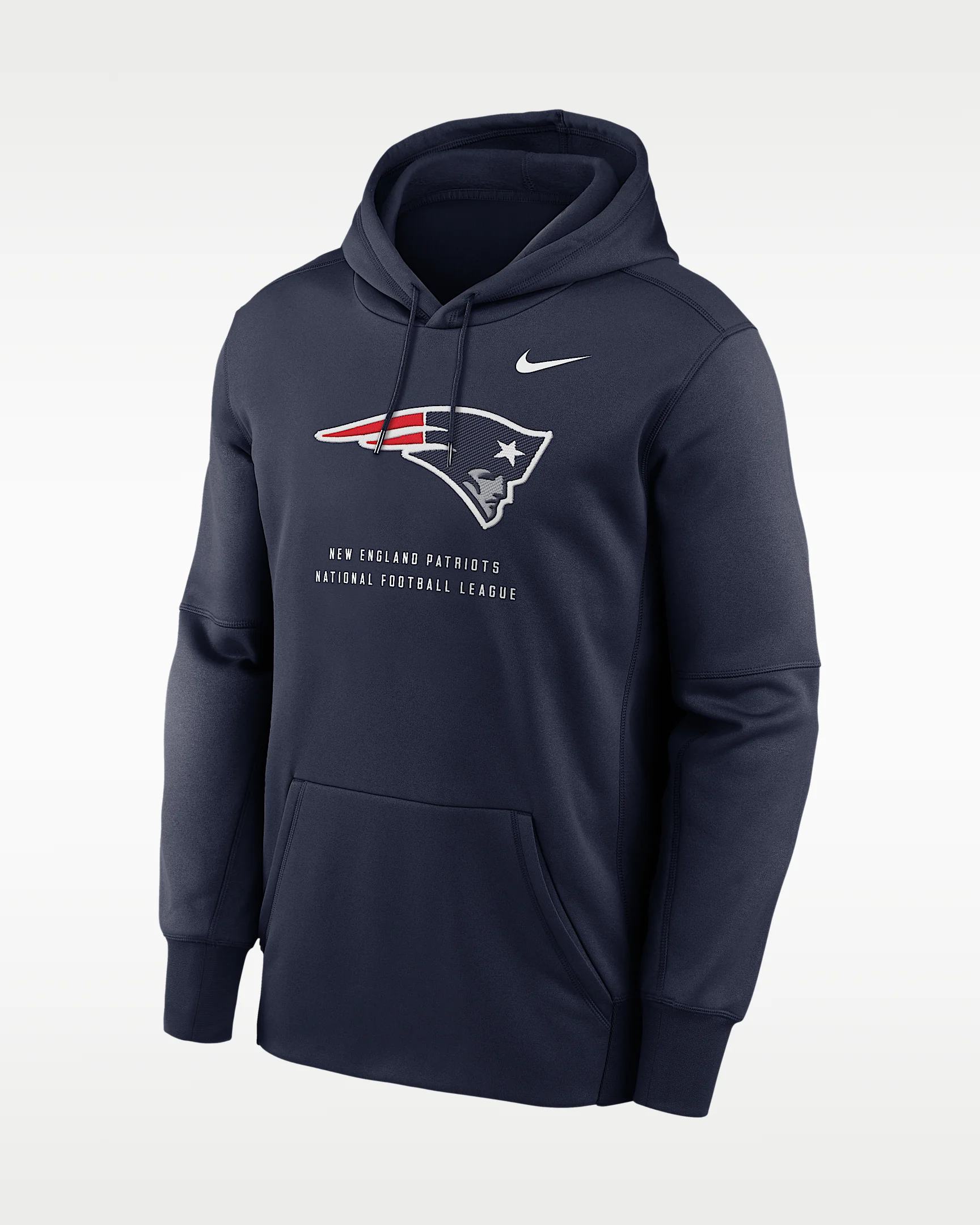 New England Patriots Men's Nike Therma NFL Pullover Hoodie - 1