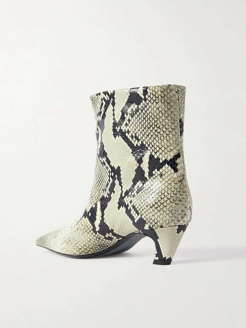 Arizona croc-effect leather ankle boots 3