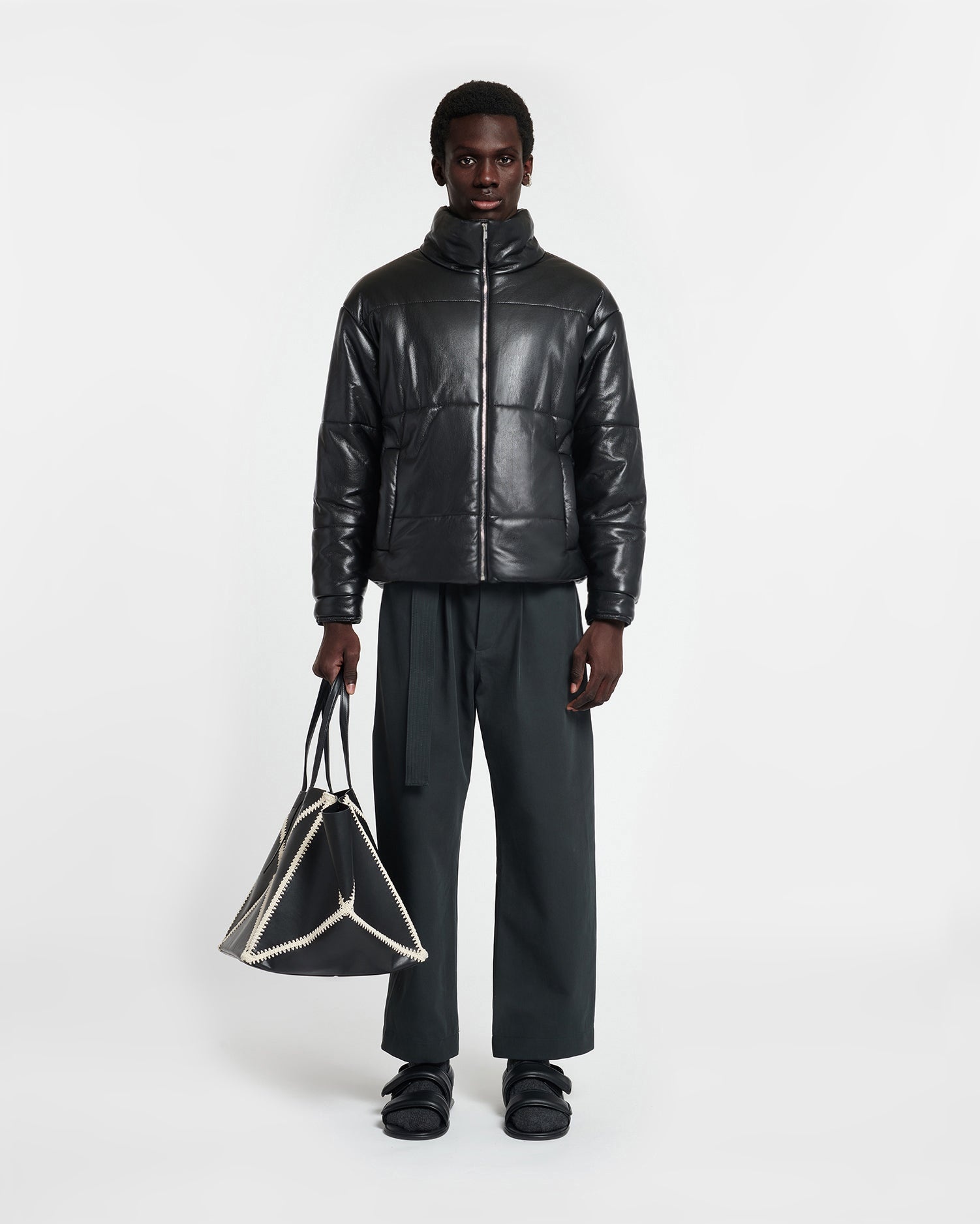 Okobor™ Alt-Leather Puffer Jacket - 3