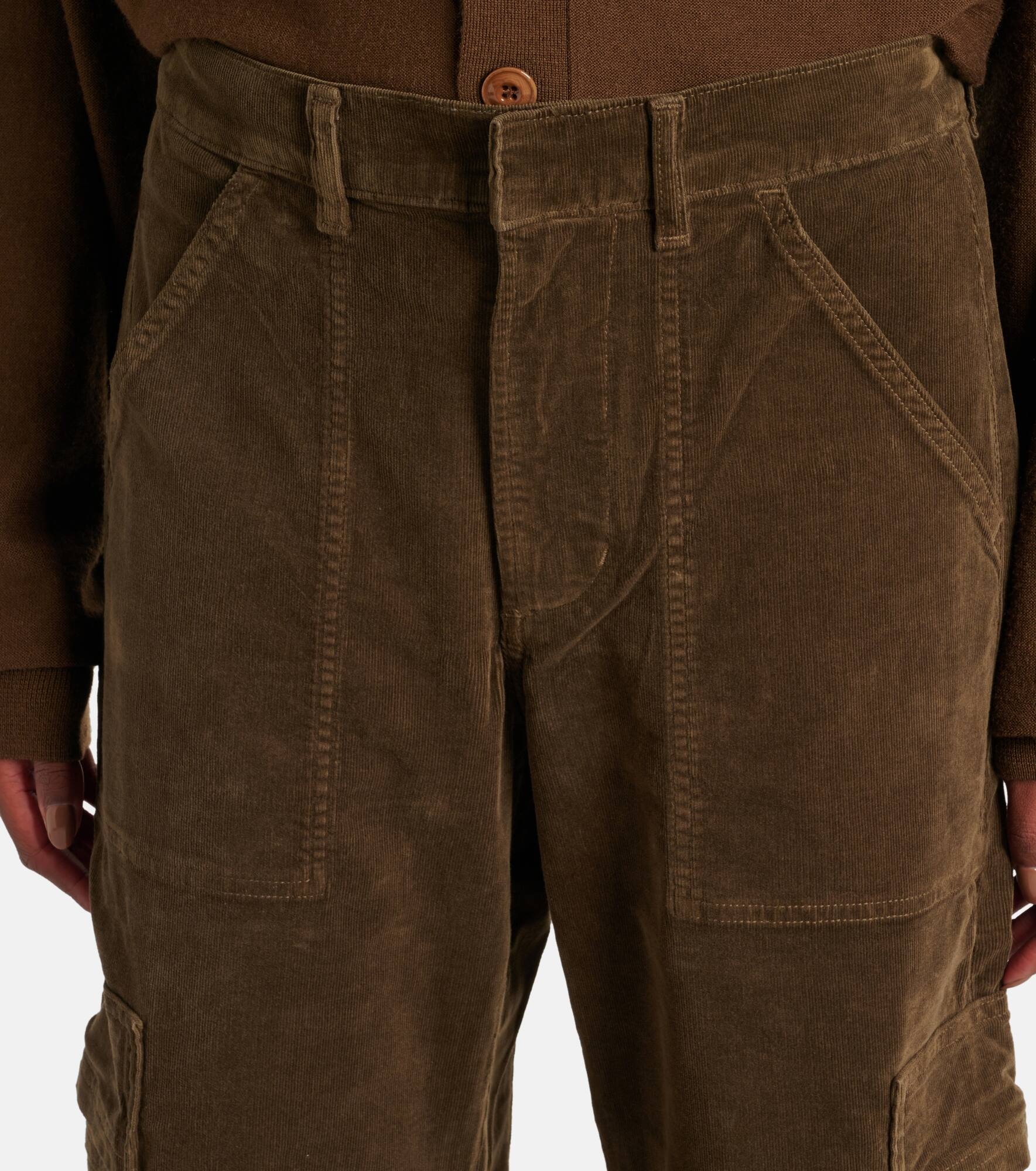 Marcelle low-rise barrel-leg cargo jeans - 4