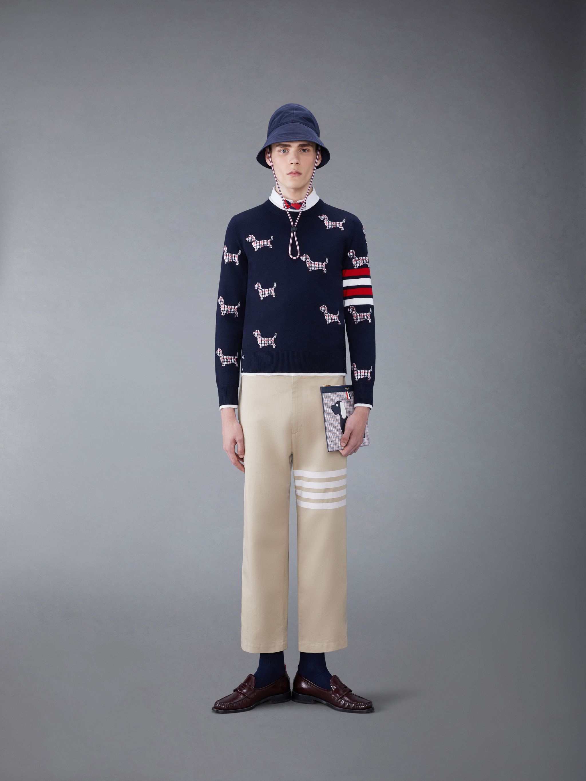 Wool 4-Bar Relaxed Hector Pullover - 3