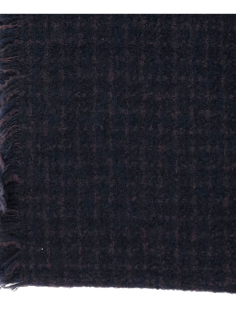 Faliero Sarti frayed check scarf outlook