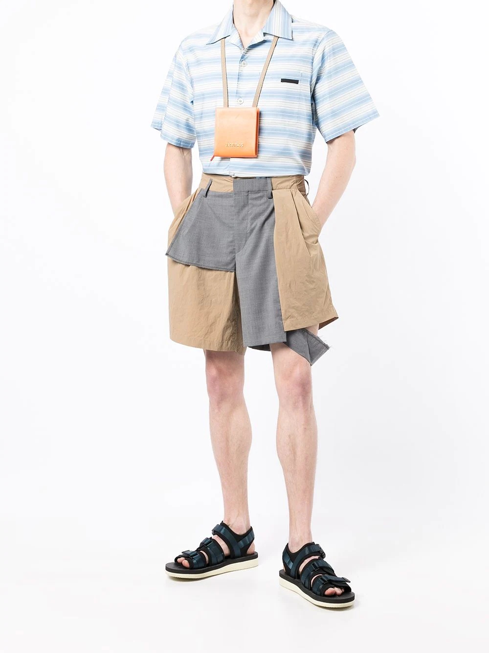 patchwork bermuda shorts - 2