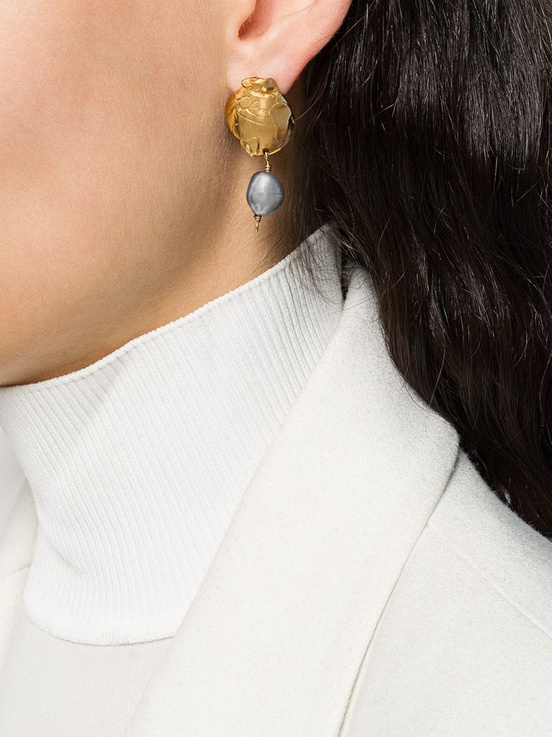 ALIGHIERI Shadow And Pearl earrings outlook