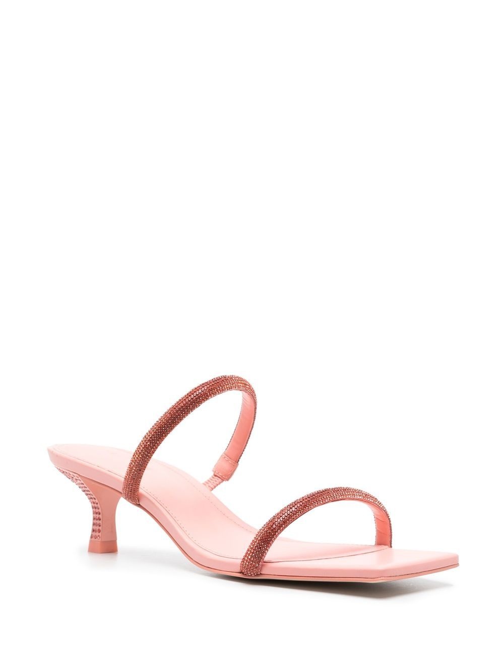 rhinestone-embellishment 50mm sandals - 2