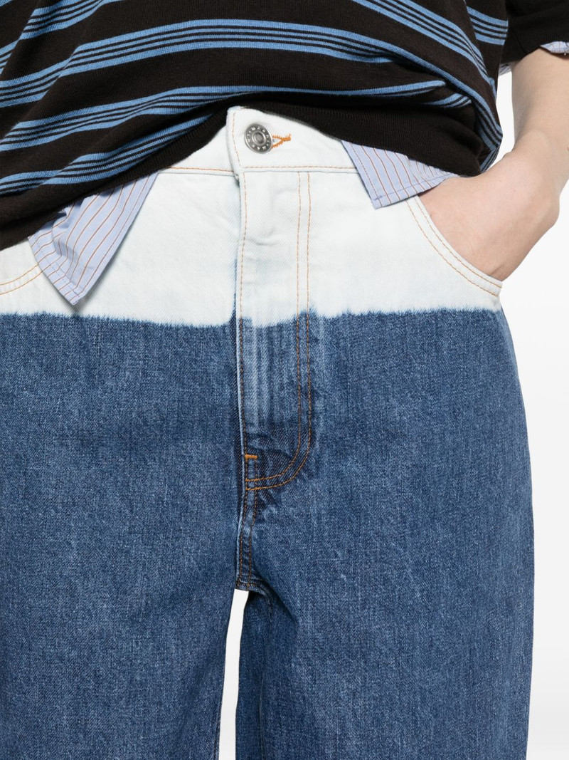 gradient wide leg jeans 5