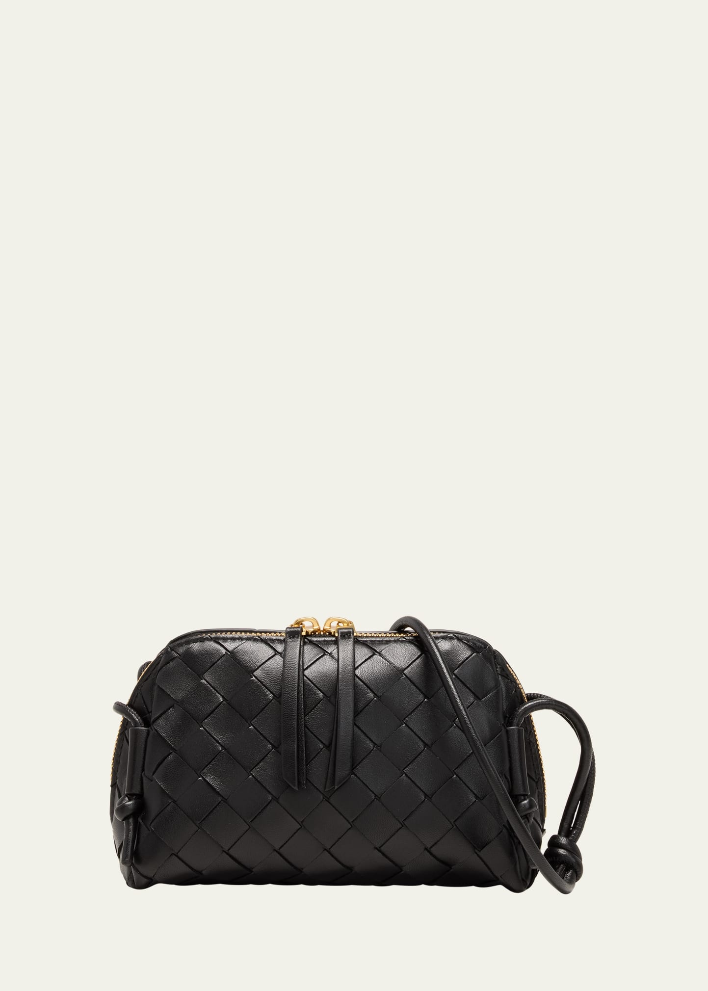 Zip Leather Pouch Shoulder Bag - 1