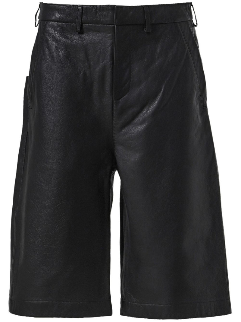 leather shorts 1
