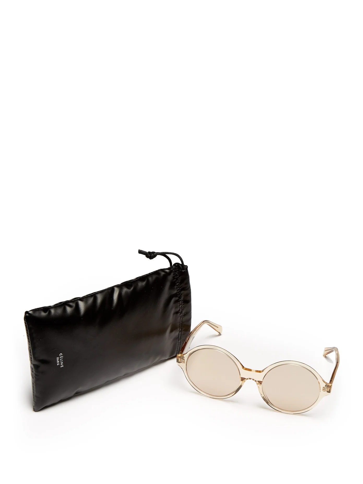 Oversized round acetate sunglasses - 4