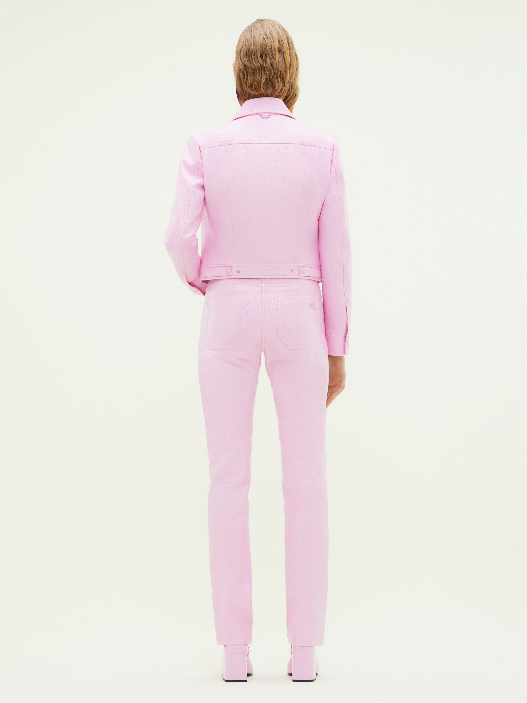 5-POCKET VINYL STRAIGHT PANTS - 4
