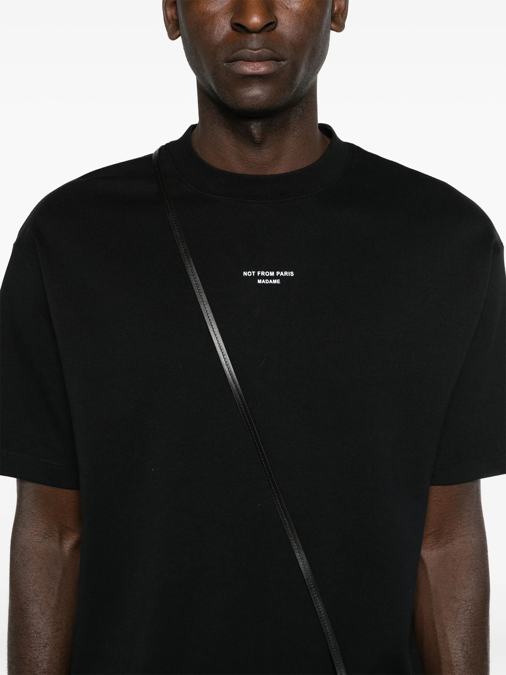 Drole De Monsieur Slogan-print Cotton T-shirt - 4