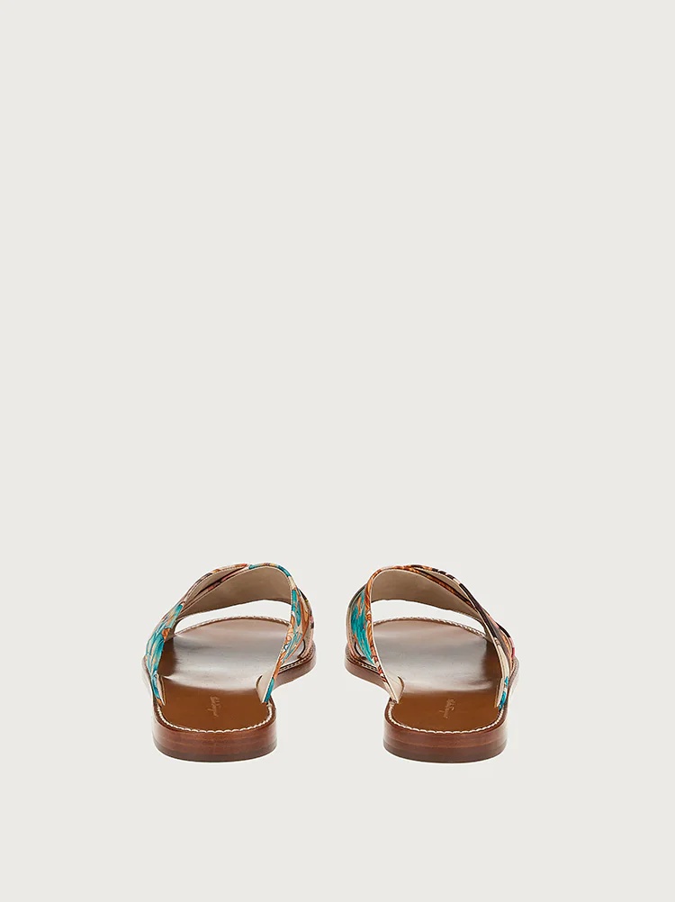 GIARDINO PRINT FLAT SANDAL - ECONYL® NYLON - 3