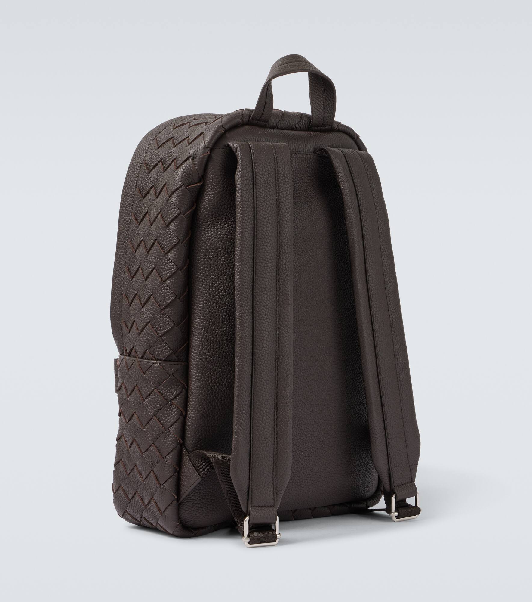 Intrecciato leather backpack - 5