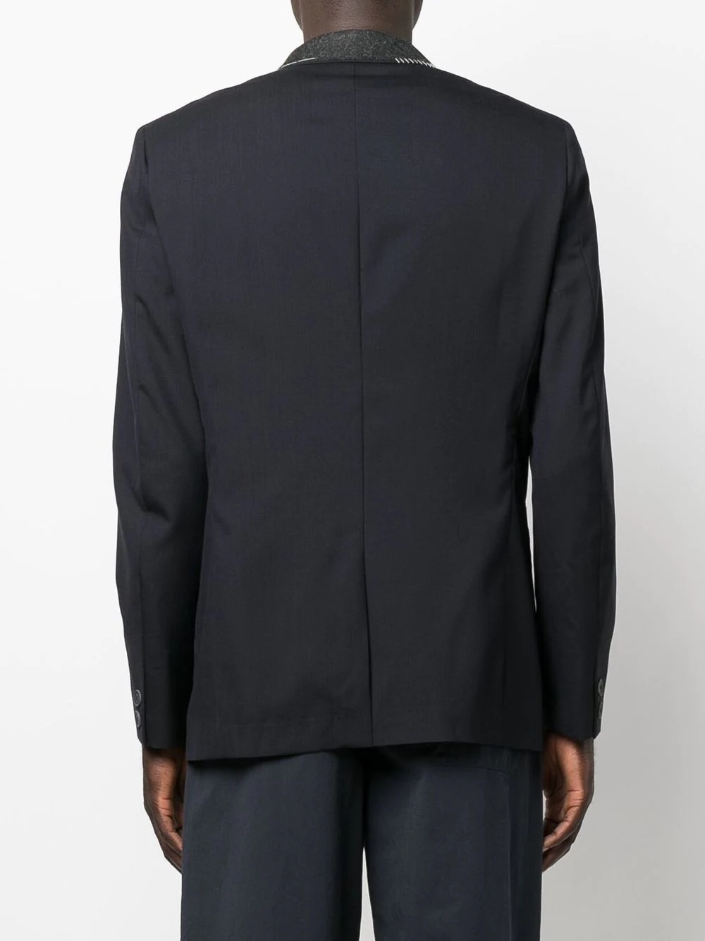 notched-lapels single-breasted blazer - 4