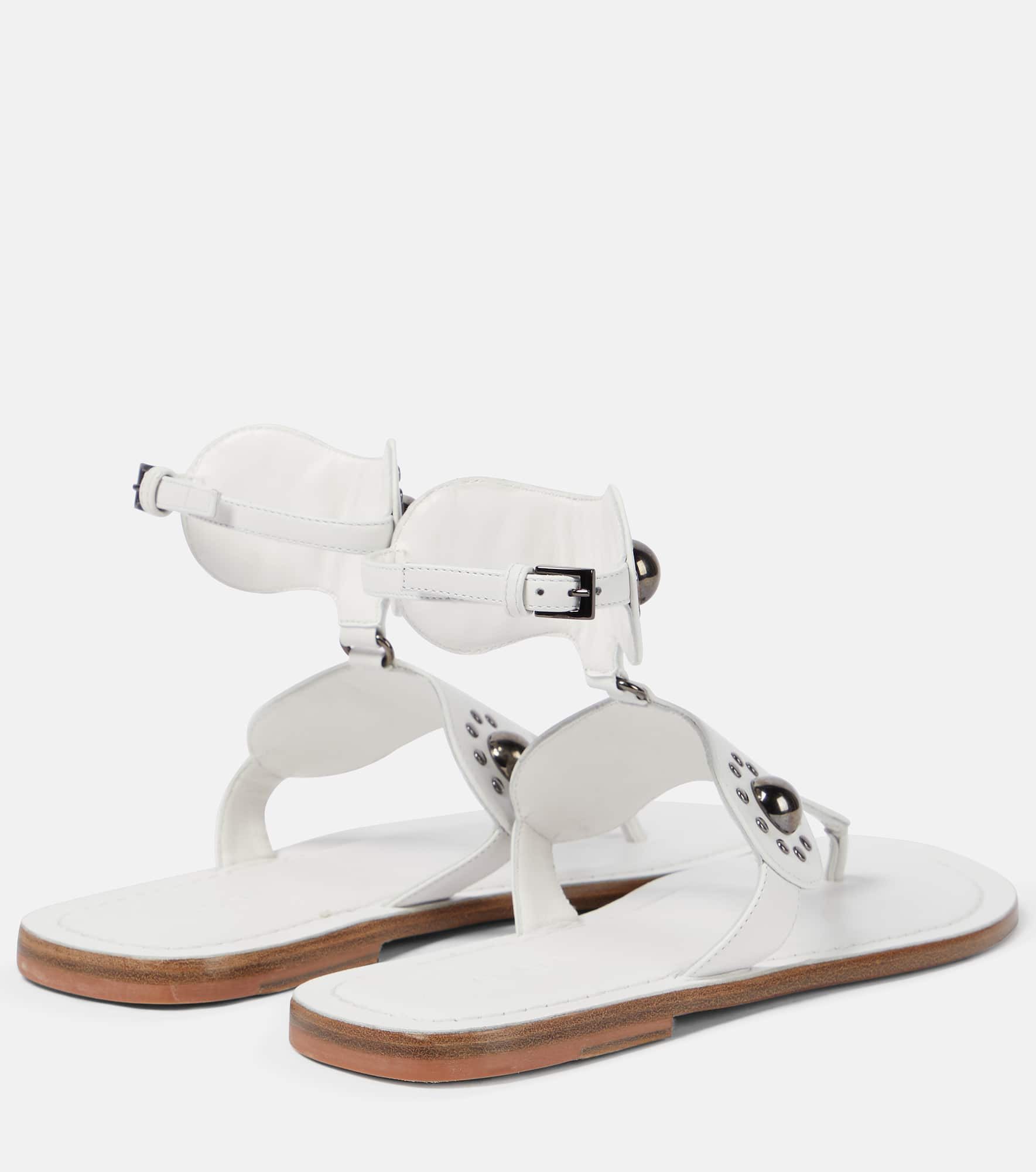 Studded thong sandals - 3