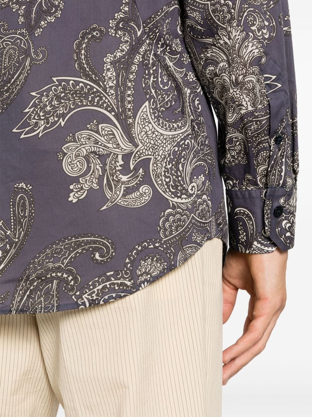 paisley-print cotton shirt - 5