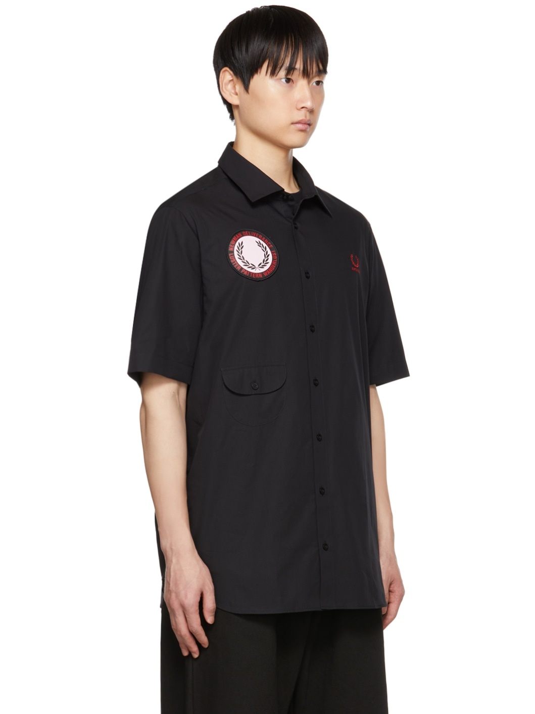 Black Fred Perry Edition Patch Shirt - 2