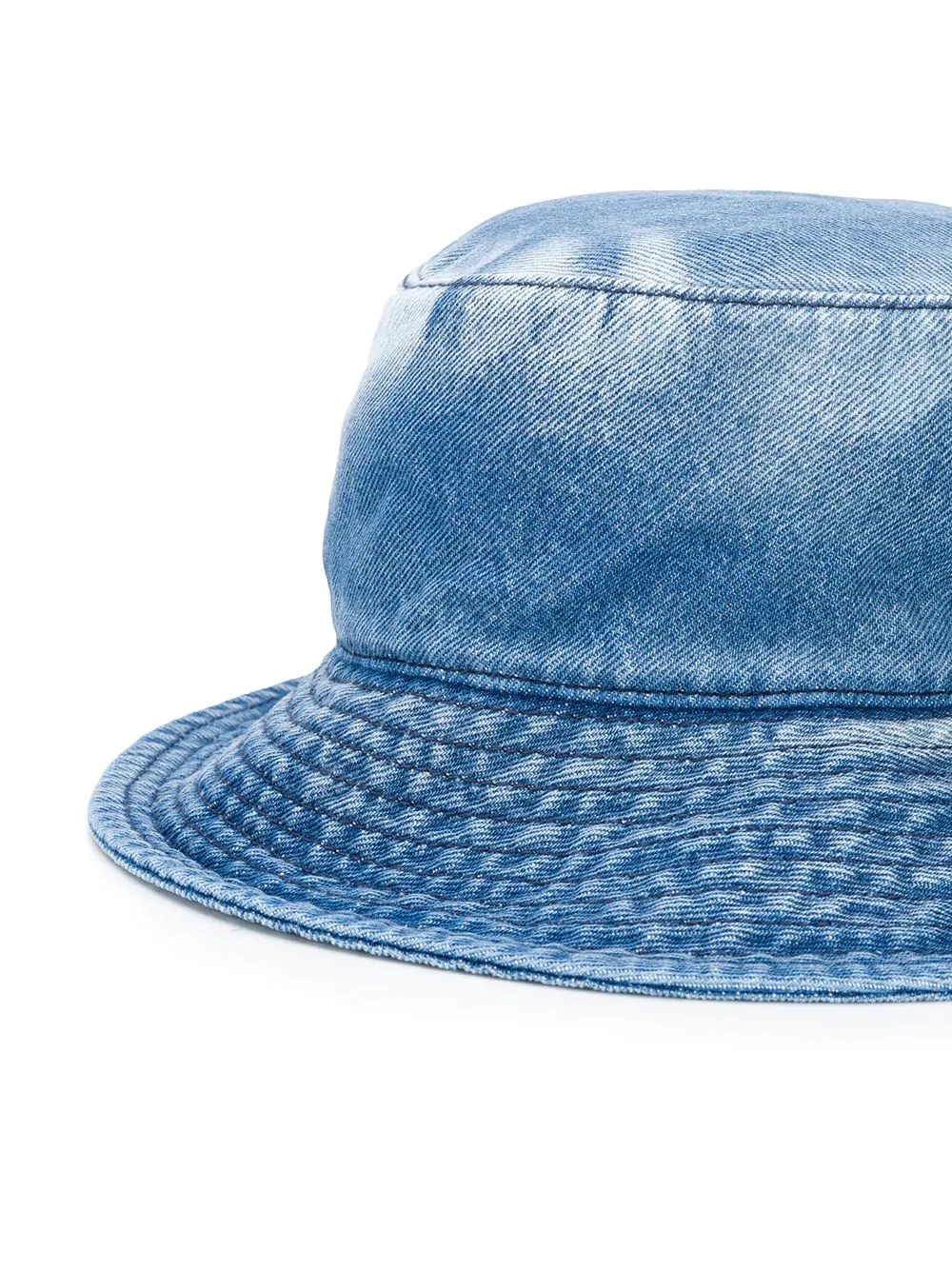 logo denim bucket hat - 2